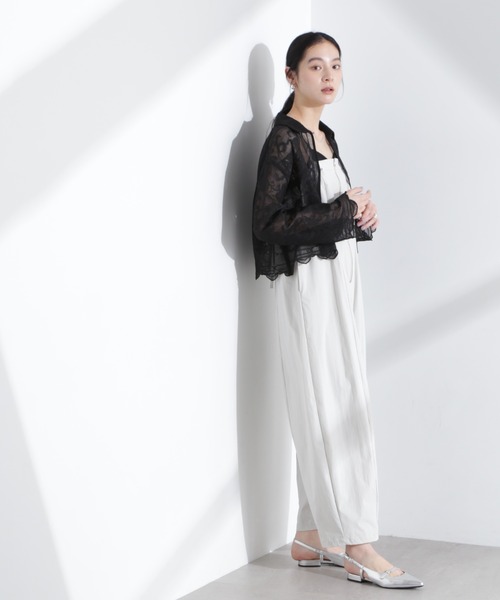 NANO universe（ナノユニバース）の「コクーンサロペット（サロペット/オーバーオール・レディース・ライトグレー/チャコール・S/M）」の12枚目の写真