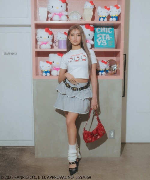 レア♡サンリオ♡キティ 海外限定 ローラーガール Tシャツ メモ 2004年