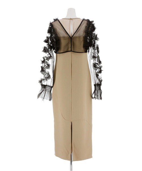 darial(ダリアル)の「【darial】2way tule bolelo dress 2点セット 2way チュール ボレロ ドレス お呼ばれ 結婚式 二次会 成人式 同窓会 セレモニードレス パーティドレス オケージョンドレス(ドレス・レディース・ベージュ×ブラック/パープル/チャコールグレー・L/M/S)」の22枚目の写真