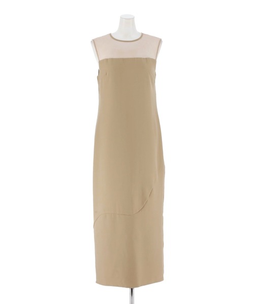 darial（ダリアル）の「【darial】1着で2パターン楽しめる / 2way tule bolelo dress 2点セット 2way チュール ボレロ ドレス お呼ばれ 結婚式 二次会 成人式 同窓会 セレモニードレス パーティドレス オケージョンドレス（ドレス・レディース・ベージュ×ブラック/パープル/チャコールグレー・L/M/S）」の20枚目の写真