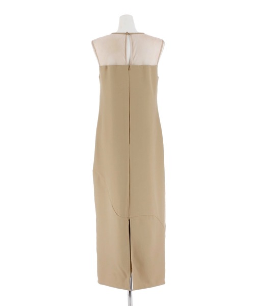 darial（ダリアル）の「【darial】1着で2パターン楽しめる / 2way tule bolelo dress 2点セット 2way チュール ボレロ ドレス お呼ばれ 結婚式 二次会 成人式 同窓会 セレモニードレス パーティドレス オケージョンドレス（ドレス・レディース・ベージュ×ブラック/パープル/チャコールグレー・L/M/S）」の21枚目の写真