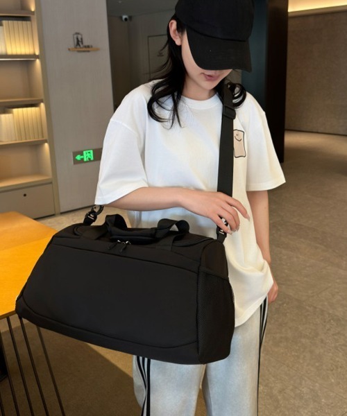 Miniministore(ミニミニストア)の「トラベルバック レディース 2WAY(ボストンバッグ・レディース・ブラック/アイボリー/ブルー/グレー/ラベンダー/ピンク・FREE)」の7枚目の写真