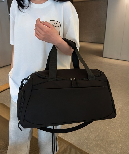 Miniministore(ミニミニストア)の「トラベルバック レディース 2WAY(ボストンバッグ・レディース・ブラック/アイボリー/ブルー/グレー/ラベンダー/ピンク・FREE)」の8枚目の写真