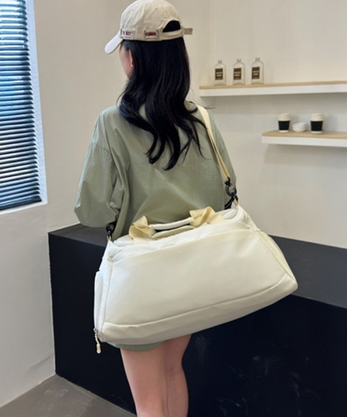 Miniministore(ミニミニストア)の「トラベルバック レディース 2WAY(ボストンバッグ・レディース・ブラック/アイボリー/ブルー/グレー/ラベンダー/ピンク・FREE)」の10枚目の写真
