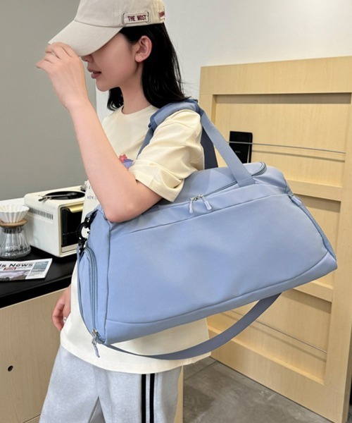 Miniministore(ミニミニストア)の「トラベルバック レディース 2WAY(ボストンバッグ・レディース・ブラック/アイボリー/ブルー/グレー/ラベンダー/ピンク・FREE)」の13枚目の写真