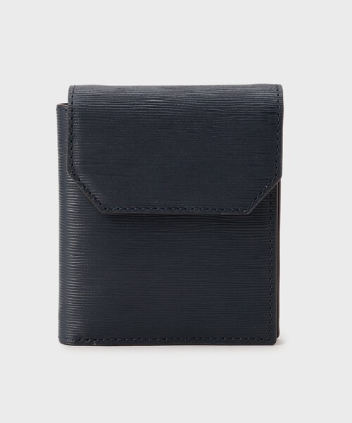 TAKEO KIKUCHI（タケオキクチ）の「【NEW レザーリップルシリーズ】 コンパクトウォレット（財布・メンズ・ブラック/グリーン/チャコールグレー/ネイビー・00）」の4枚目の写真