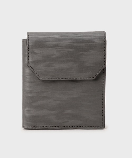 TAKEO KIKUCHI（タケオキクチ）の「【NEW レザーリップルシリーズ】 コンパクトウォレット（財布・メンズ・ブラック/グリーン/チャコールグレー/ネイビー・00）」の2枚目の写真
