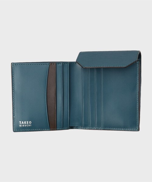 TAKEO KIKUCHI（タケオキクチ）の「【NEW レザーリップルシリーズ】 コンパクトウォレット（財布・メンズ・ブラック/グリーン/チャコールグレー/ネイビー・00）」の9枚目の写真