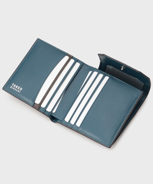 TAKEO KIKUCHI（タケオキクチ）の「【NEW レザーリップルシリーズ】 コンパクトウォレット（財布・メンズ・ブラック/グリーン/チャコールグレー/ネイビー・00）」の10枚目の写真