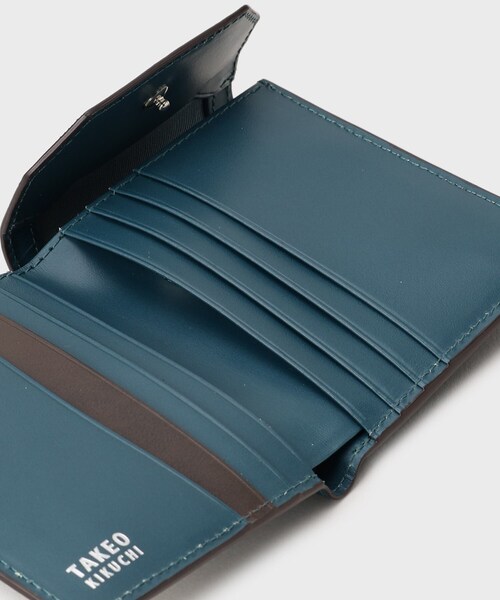 TAKEO KIKUCHI（タケオキクチ）の「【NEW レザーリップルシリーズ】 コンパクトウォレット（財布・メンズ・ブラック/グリーン/チャコールグレー/ネイビー・00）」の14枚目の写真