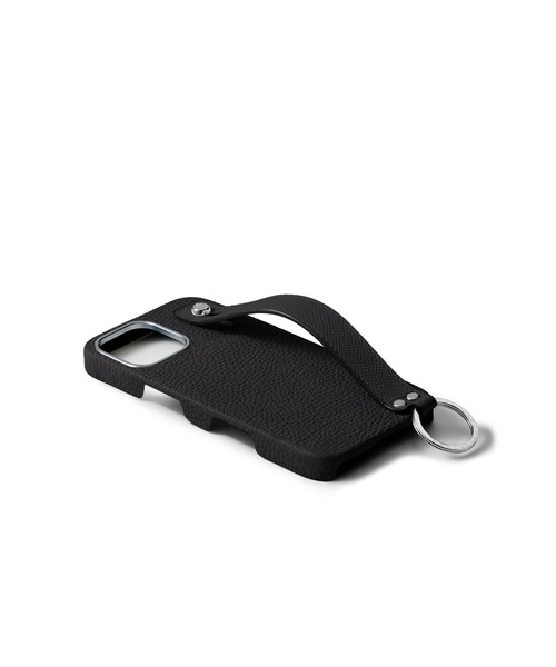 iPhone 16) ハンドル付き バックカバーケース シュリンクレザー