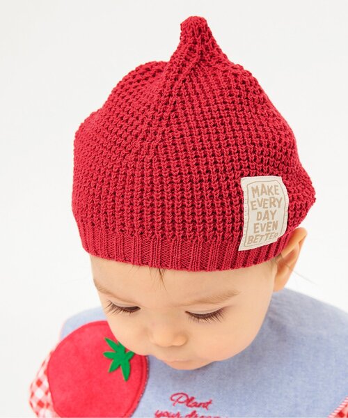 WAKUWAKU FARM】とんがりベビー帽子（ニットキャップ/ビーニー