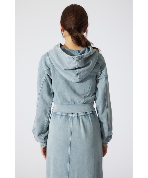 rienda(リエンダ)の「フードジップブルゾン 春服 パーカー スウェット トレーナー フーディー 秋服 ジップパーカー(パーカー・レディース・ブルー/ブラウン・FREE)」の16枚目の写真