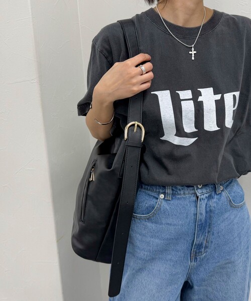 fredy emue（フレディエミュ）の「【maison vert /メゾンヴェール】アウトポケワンハンドルトートバッグ（ショルダーバッグ・レディース・アイボリー/ブラック/ブラウン・FREE）」の14枚目の写真