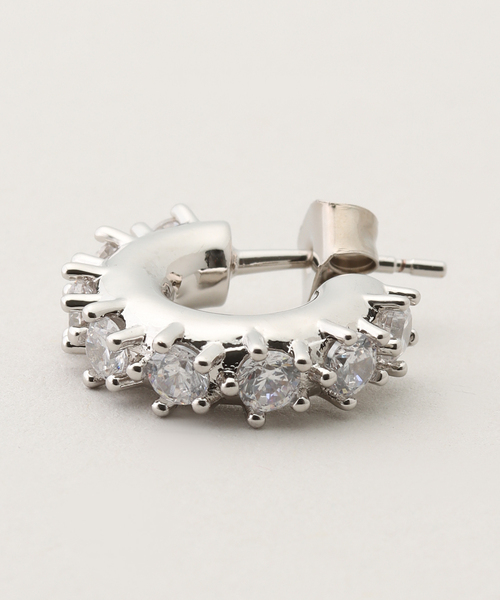 JUSTINE CLENQUET(ジュスティーヌクランケ)の「【JUSTINE CLENQUET/ジャスティーヌ クランケ】NINA SMALL EARRINGS:ピアス(両耳)(ピアス(両耳用)・レディース・シルバー・FREE)」の4枚目の写真