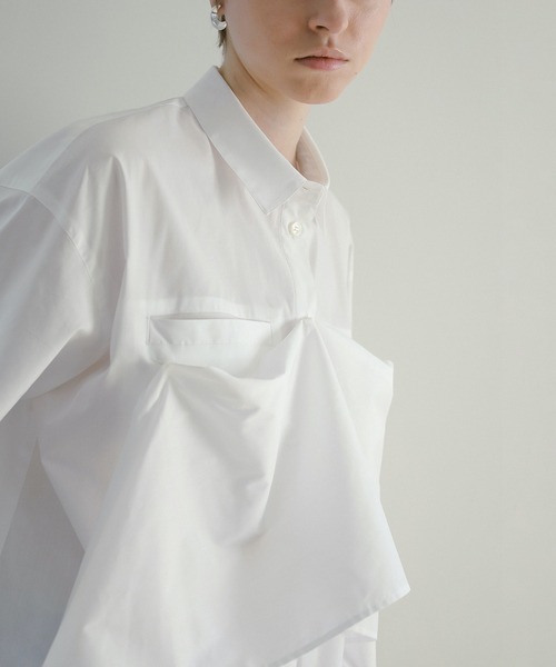MANOF（マノフ）の「MULTIWAY SHIRTS（シャツ/ブラウス・レディース・ホワイト/ベージュ/ブルー・S/M）」の10枚目の写真