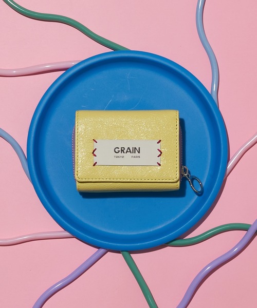 GRAIN/グレイン】三つ折りバイカラーウォレット（財布）｜GRAIN
