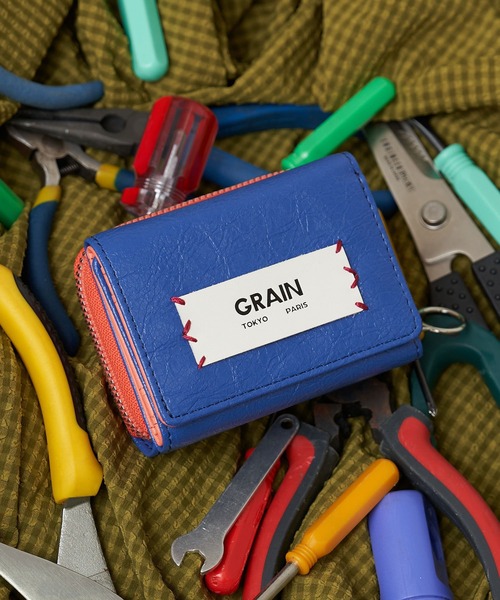 GRAIN/グレイン】三つ折りバイカラーウォレット（財布）｜GRAIN