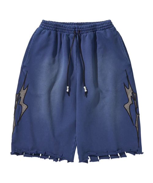 LIBERE（リベーレ）の「LIBERE リベーレ / LOGO SWEAT HALF PANTS ワイドシルエットスウェットハーフパンツ / 251302-251303（その他パンツ・メンズ・ブルー系その他/ブラック・LARGE/MEDIUM/SMALL）」の18枚目の写真