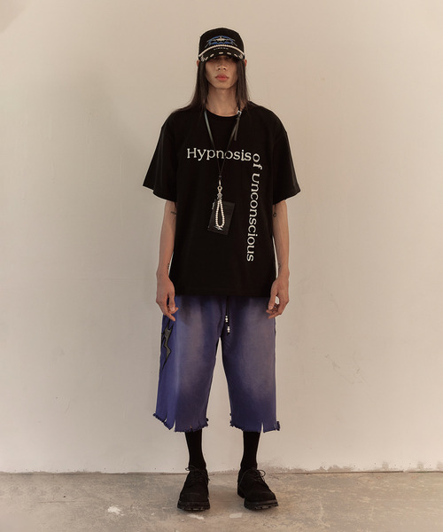 LIBERE（リベーレ）の「LIBERE リベーレ / LOGO SWEAT HALF PANTS ワイドシルエットスウェットハーフパンツ / 251302-251303（その他パンツ・メンズ・ブルー系その他/ブラック・LARGE/MEDIUM/SMALL）」の16枚目の写真