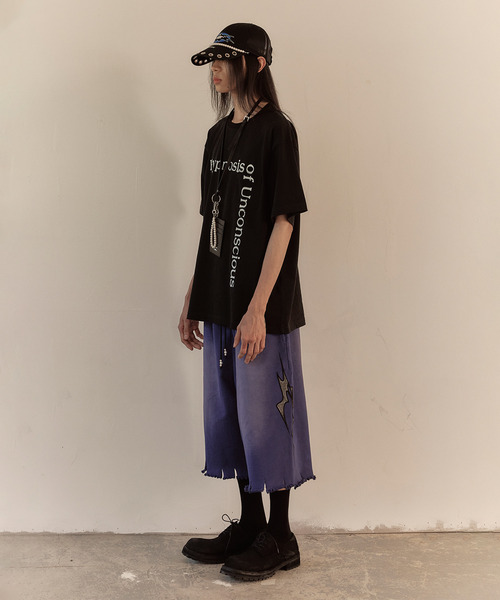 LIBERE（リベーレ）の「LIBERE リベーレ / LOGO SWEAT HALF PANTS ワイドシルエットスウェットハーフパンツ / 251302-251303（その他パンツ・メンズ・ブルー系その他/ブラック・LARGE/MEDIUM/SMALL）」の15枚目の写真