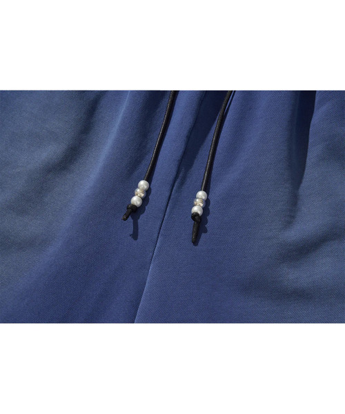 LIBERE（リベーレ）の「LIBERE リベーレ / LOGO SWEAT HALF PANTS ワイドシルエットスウェットハーフパンツ / 251302-251303（その他パンツ・メンズ・ブルー系その他/ブラック・LARGE/MEDIUM/SMALL）」の7枚目の写真