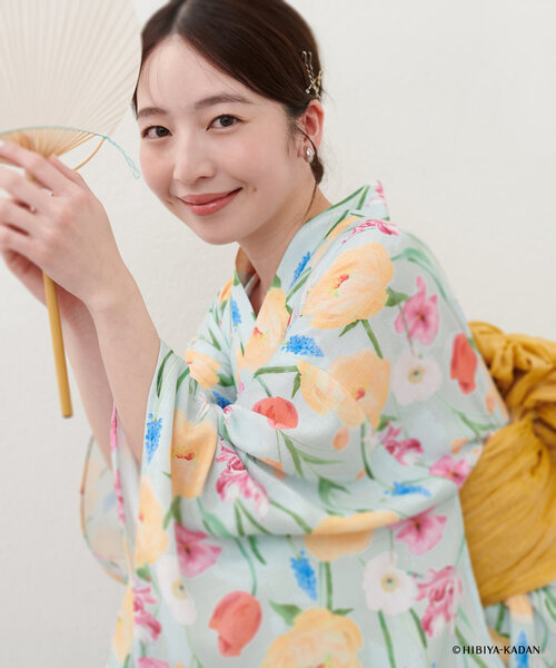 natural couture（ナチュラルクチュール）の「【日比谷花壇コラボ】すぽんちょ浴衣（浴衣・レディース・その他2/その他1/その他3・LARGE/MEDIUM）」の3枚目の写真