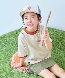 devirock（デビロック）の「【おーちゃんコラボ】蚊をよせつけにくい 防蚊 リンガー半袖Ｔシャツ（Tシャツ/カットソー・キッズ）」