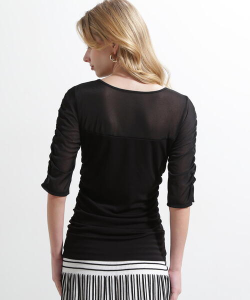 セール】◇シアードッキングシャーリングカットソー（Tシャツ