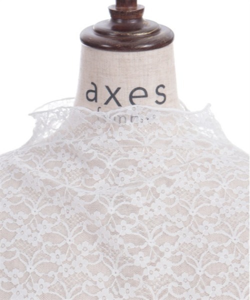 axes femme（アクシーズファム）の「プチローズレーストップス（Tシャツ/カットソー・レディース・ブラック/ホワイト/クリーム・FREE）」の14枚目の写真