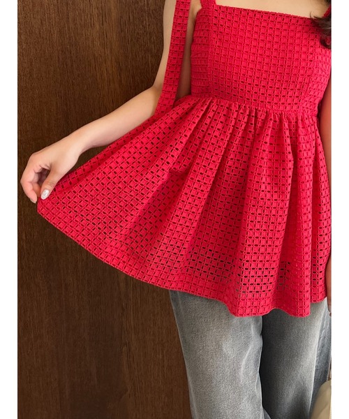 frayid フレイアイディー ショルダーリボンペプラムブラウス FRAY I.D（フレイアイディー）の「ショルダーリボンペプラム