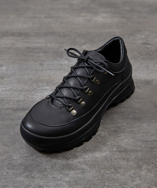 PADRONE(パドローネ)の「PADRONE パドローネ / TREKKING SHOES with 884C Vibram ビブラムソールトレッキングシューズ 日本製 / PU8840-2007(ブーツ・メンズ・ブラック・40/41/42/43)」の6枚目の写真