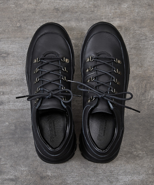 PADRONE(パドローネ)の「PADRONE パドローネ / TREKKING SHOES with 884C Vibram ビブラムソールトレッキングシューズ 日本製 / PU8840-2007(ブーツ・メンズ・ブラック・40/41/42/43)」の16枚目の写真