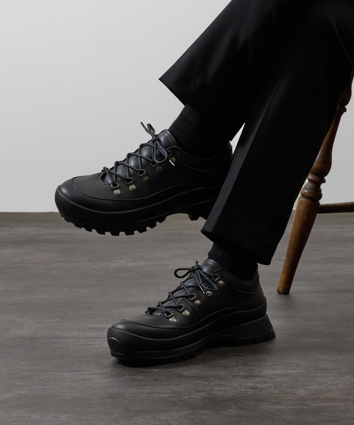PADRONE(パドローネ)の「PADRONE パドローネ / TREKKING SHOES with 884C Vibram ビブラムソールトレッキングシューズ 日本製 / PU8840-2007(ブーツ・メンズ・ブラック・40/41/42/43)」の18枚目の写真