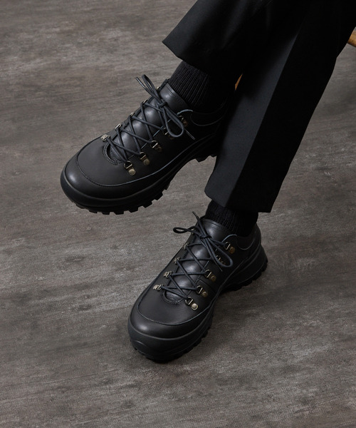 PADRONE(パドローネ)の「PADRONE パドローネ / TREKKING SHOES with 884C Vibram ビブラムソールトレッキングシューズ 日本製 / PU8840-2007(ブーツ・メンズ・ブラック・40/41/42/43)」の19枚目の写真