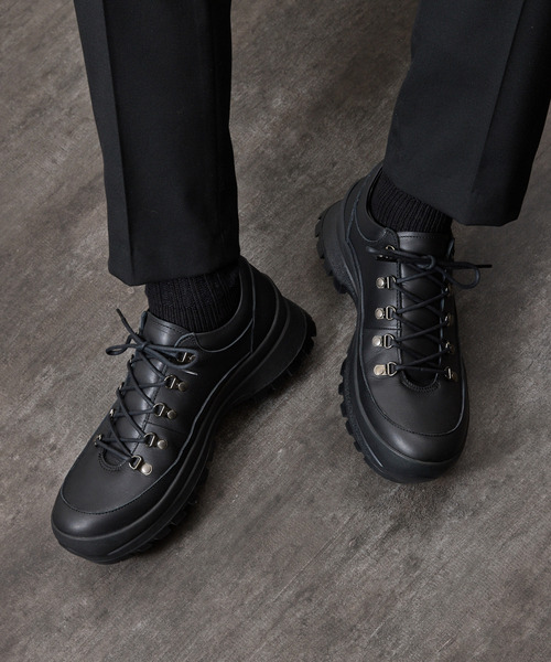 PADRONE(パドローネ)の「PADRONE パドローネ / TREKKING SHOES with 884C Vibram ビブラムソールトレッキングシューズ 日本製 / PU8840-2007(ブーツ・メンズ・ブラック・40/41/42/43)」の20枚目の写真