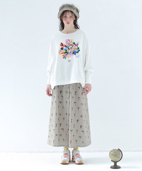 bedsidedrama（ベットサイドドラマ）の「Star Relic Shirts Skirt（スカート・レディース・ブラック/ベージュ・1/2）」の6枚目の写真