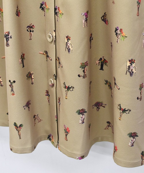 bedsidedrama（ベットサイドドラマ）の「Star Relic Shirts Skirt（スカート・レディース・ブラック/ベージュ・1/2）」の12枚目の写真