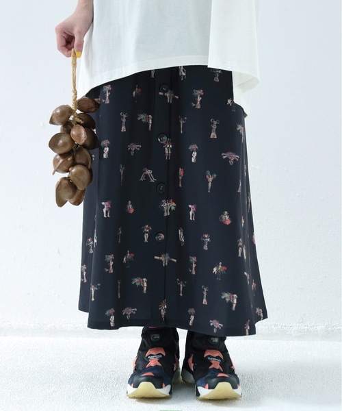 bedsidedrama（ベットサイドドラマ）の「Star Relic Shirts Skirt（スカート・レディース・ブラック/ベージュ・1/2）」の22枚目の写真