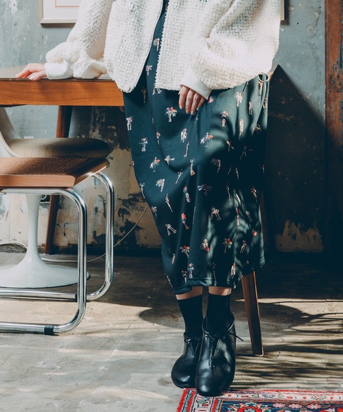 bedsidedrama（ベットサイドドラマ）の「Star Relic Shirts Skirt（スカート・レディース・ブラック/ベージュ・1/2）」の15枚目の写真