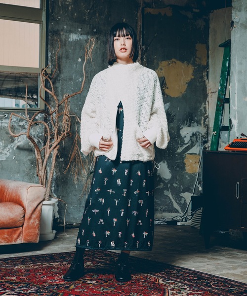 bedsidedrama（ベットサイドドラマ）の「Star Relic Shirts Skirt（スカート・レディース・ブラック/ベージュ・1/2）」の17枚目の写真