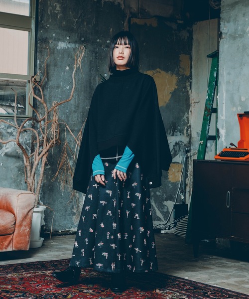 bedsidedrama（ベットサイドドラマ）の「Star Relic Shirts Skirt（スカート・レディース・ブラック/ベージュ・1/2）」の18枚目の写真