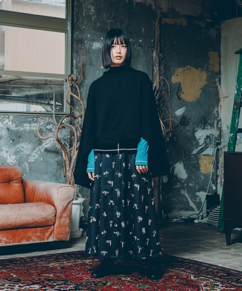 bedsidedrama（ベットサイドドラマ）の「Star Relic Shirts Skirt（スカート・レディース・ブラック/ベージュ・1/2）」の19枚目の写真