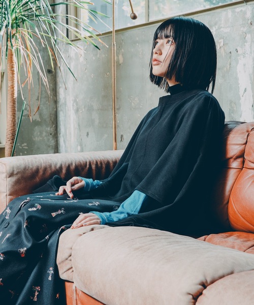bedsidedrama（ベットサイドドラマ）の「Star Relic Shirts Skirt（スカート・レディース・ブラック/ベージュ・1/2）」の20枚目の写真