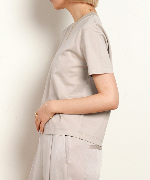 DEUXIEME CLASSE - 【新品未使用】AP STUDIO/Distortion Tシャツ ホワイト 追加 コンパクトTシャツ（Tシャツ／カットソー）｜AP STUDIO