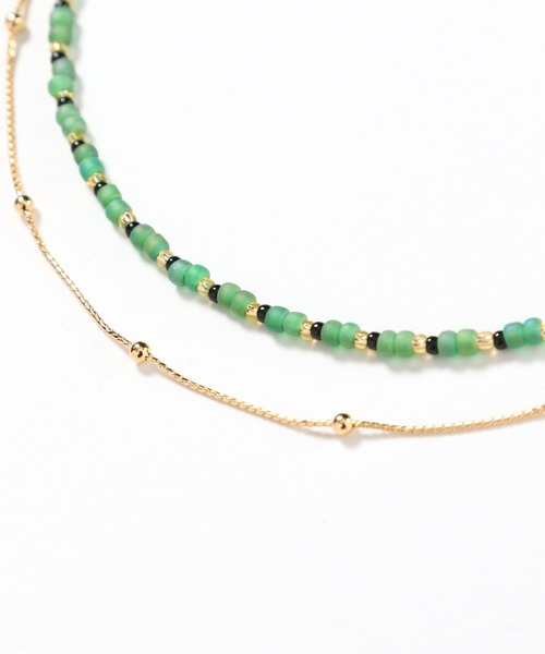 Andemiu（アンデミュウ）の「ビーズ2連ネックレス453127（ネックレス・レディース・シルバー/ゴールド・FREE）」の12枚目の写真