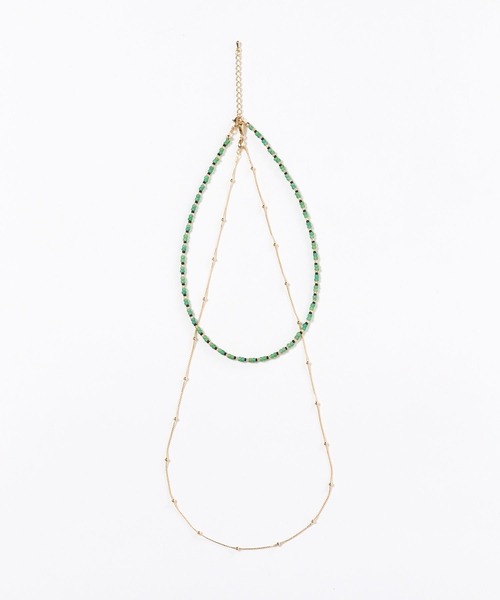 Andemiu（アンデミュウ）の「ビーズ2連ネックレス453127（ネックレス・レディース・シルバー/ゴールド・FREE）」の14枚目の写真