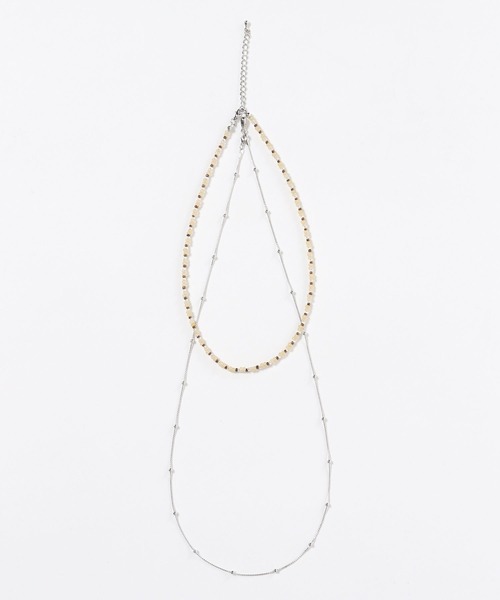 Andemiu（アンデミュウ）の「ビーズ2連ネックレス453127（ネックレス・レディース・シルバー/ゴールド・FREE）」の20枚目の写真