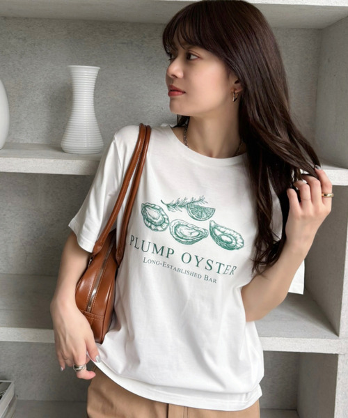 Good Riddance(グッドリダンス)の「【Good Riddance】オイスター オーバーサイズTシャツ(Tシャツ/カットソー・レディース・オフホワイト/ナチュラル/ブラック・FREE)」の21枚目の写真