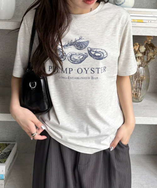 Good Riddance(グッドリダンス)の「【Good Riddance】オイスター オーバーサイズTシャツ(Tシャツ/カットソー・レディース・オフホワイト/ナチュラル/ブラック・FREE)」の18枚目の写真